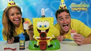 SpongeBob Sno-Cone Maker + Toy Challenge! || Toy Review || Konas2002