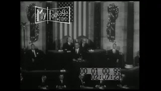 1963 President Johnson Speaks to Joint Session of Congress
