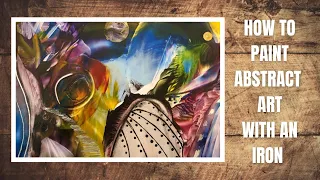 Simple Abstract Painting demonstration/ Fast And Easy Painting Technique/ Encaustic Art