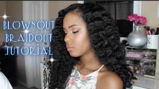 Battle of the Stylers- "Curls Blueberry Series" Blownout Braidout Tutorial