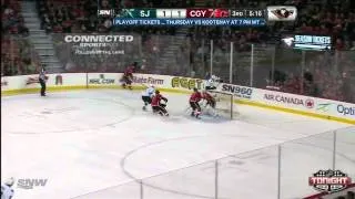 San Jose Sharks at Calgary Flames   03242014