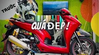 CHI TIẾT || quy trình dán decal đổi màu xe Sh350i đúng cách