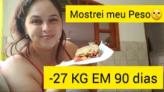 Mostrei meu peso atual e DIETA que me fez EMAGRECER 27 KG EM 90 dias | Sandy Lessa❤