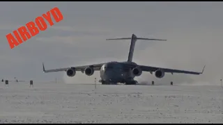 C-17 Snow Runway Operations In Antarctica (2016)