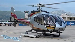 Eurocopter EC130 B4 I-IVIP Close-up Takeoff - Split Airport LDSP/SPU