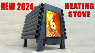 Creative ideas for the most perfect heating stove in 2024! Store energy from tube barrels