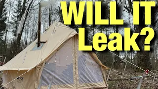 Will It LEAK CHEAPEST CANVAS HOT TENT ON AMAZON
