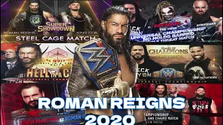 WWE ROMAN REIGNS 2020 Main Matches Highlights