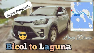 Toyota Raize Long Drive Bicol to Laguna  + Fuel Consumption