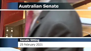 Senate Sitting - 25 February 2021