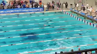 Connor Foote breaks STATE RECORD in 100 Fly with 46.09 | 100 Fly A Final | 2022 UIL 5A State