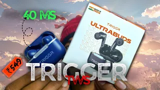 TRIGGR Ultrabuds N1 with ENC, 40H Battery Calling, 40ms Latency Gaming, v5.3Bluetooth Headset