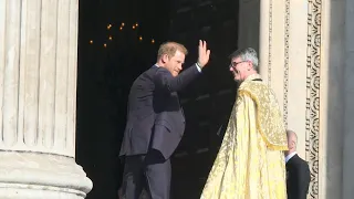 Prince Harry arrives at Invictus Games' 10th anniversary ceremony | AFP