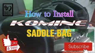 Komine Saddle Bag / How to Install