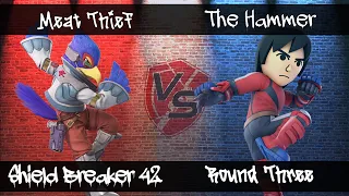 Meat Thief (Diddy Kong, Falco) Vs. The Hammer (Mii Brawler) - Shield Breaker 42