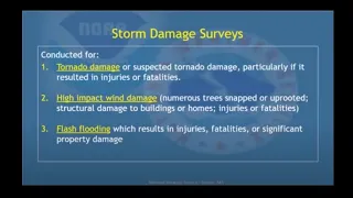 Storm Damage Surveys 101