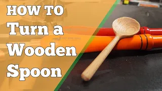 How to turn a spoon on a wood lathe | Fun Woodturning Projects | #woodturning
