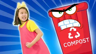 Clean Up Trash Song & Balloon Finger Family | Hokie Pokie Kids Videos