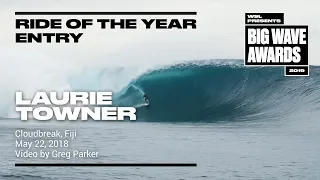 Laurie Towner at Cloudbreak - 2019 Ride of the Year Entry - WSL Big Wave Awards