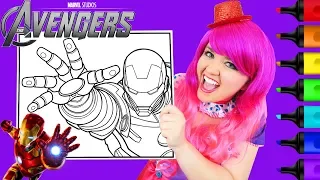 Coloring Iron Man Avengers Marvel Coloring Page Prismacolor Markers | KiMMi THE CLOWN