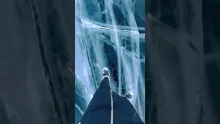 The first time walk on the ice of Lake BAIKAL ... Incredible SIBERIA!