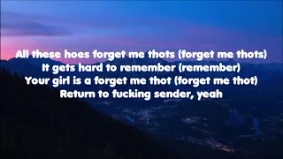 (LYRICS) Yung Gravy - Forget Me Thots