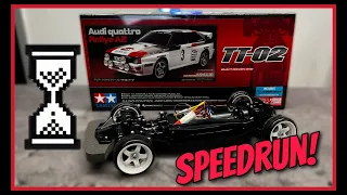 How long does it take to build a Tamiya TT-02?