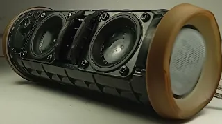 bass test JBL Flip 4 GG-DI LFM 100  мнет подвес