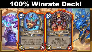 100% WINRATE MOST BROKEN DECK EVER! Blizzard Must Nerf It! Voyage to the Sunken City | Hearthstone