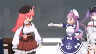Minato Aqua punches Sakura Miko