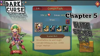 Lords Mobile Dark Curse Chapter 5 Elite stage 5-9.    OATH KEEPER