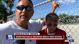 Police investigation at Boynton Beach High School