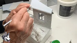 Part 1 Custom made 1/35 scale building to create a realist WWII vignette.