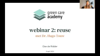 Webinar 2 - reuse met Dr. Hugo Touw