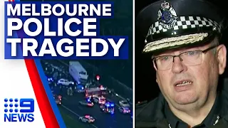 Four police killed in Melbourne freeway crash | Nine News Australia