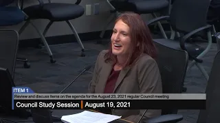 Council Study Session - 8/19/2021