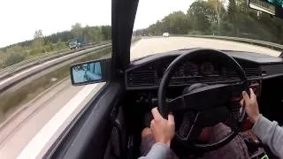 190E 3.0 *13min german Autobahn fast*