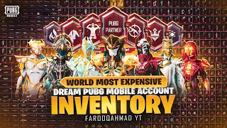 World Most Expensive & Dream PUBG MOBILE Account Inventory | 🔥 FAROOQAHMADYT 🔥