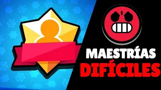 😡 LAS MAESTRIAS MÁS DIFÍCILES DE CONSEGUIR EN BRAWL STARS