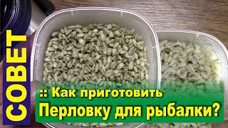 Как приготовить перловку для рыбалки