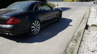 Mercedes CLS 55 AMG palenie gumy cdn