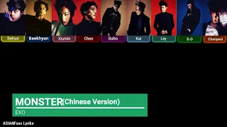 [EASY LYRICS]Monster-EXO(Chinese Version)