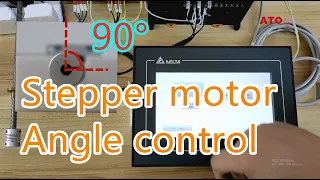 Rotation angle control of stepper motor