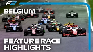 F2 Feature Race Highlights | 2023 Belgian Grand Prix