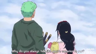 Zoro verbally bitch slaps Tashigi