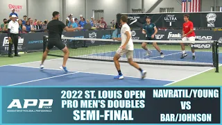 2022 St. Louis Pickleball Open Pro Men's Doubles: Navratil/Young  VS Bar/Johnson