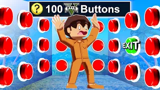 100 Mystery Buttons But Only ONE Let's You ESCAPE GTA 5!