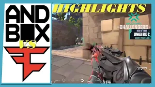 Loser Out ! Faze Clan vs AndBox | HIGHLIGHTS | VCT 2022 NA Stage 1 Challengers - Open Qualifier 2