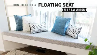 How to Build a floating seat for Bay window w/ Build cost | The Nomad Studio