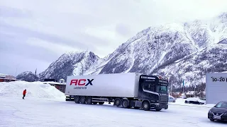 Working conditions: rain, snow, ice - trucker in Scandinavia!